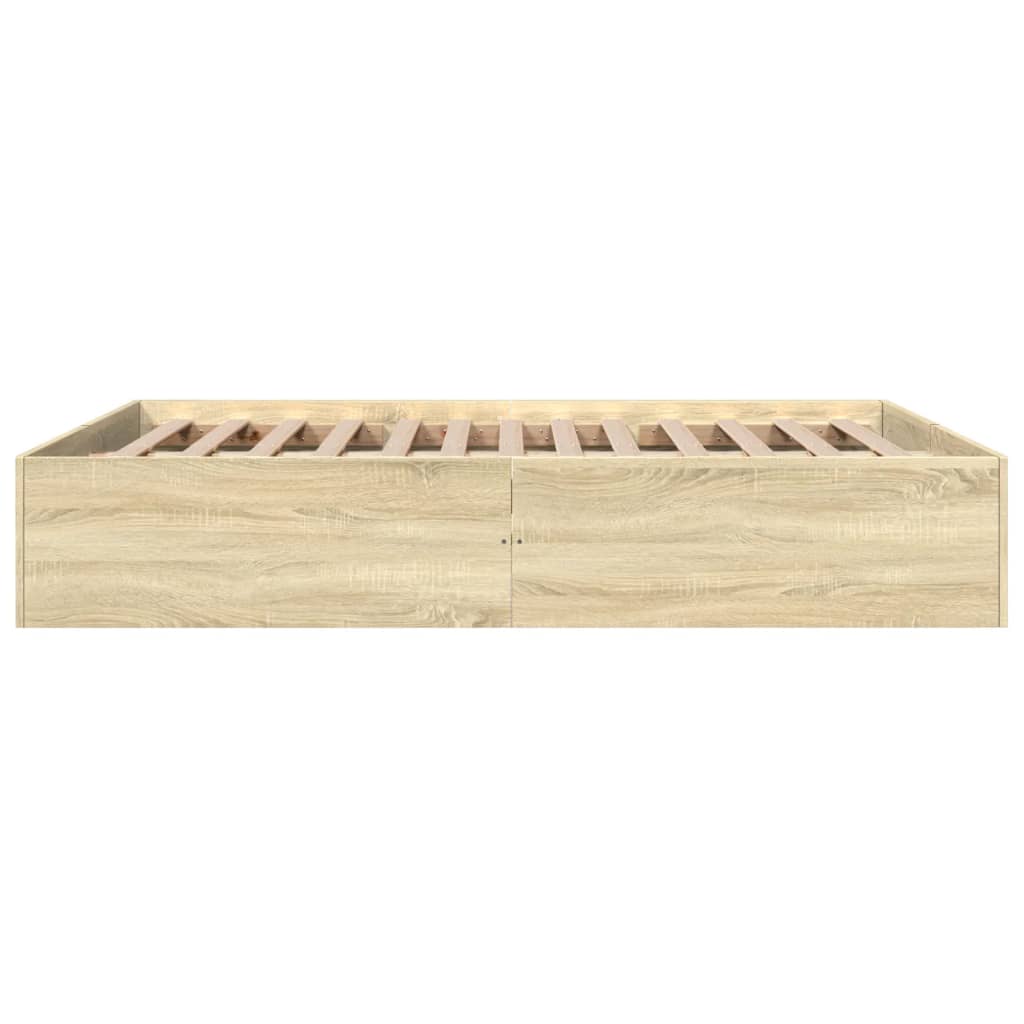 Cadre de lit sans matelas chêne sonoma 150x200 cm - XIOS