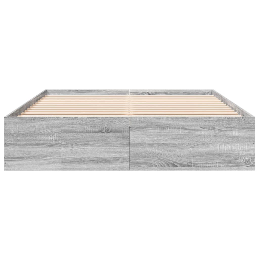 Cadre de lit sans matelas sonoma gris 150x200 cm - XIOS