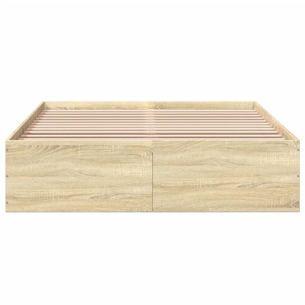 Cadre de lit sans matelas chêne sonoma 140x200 cm - XIOS