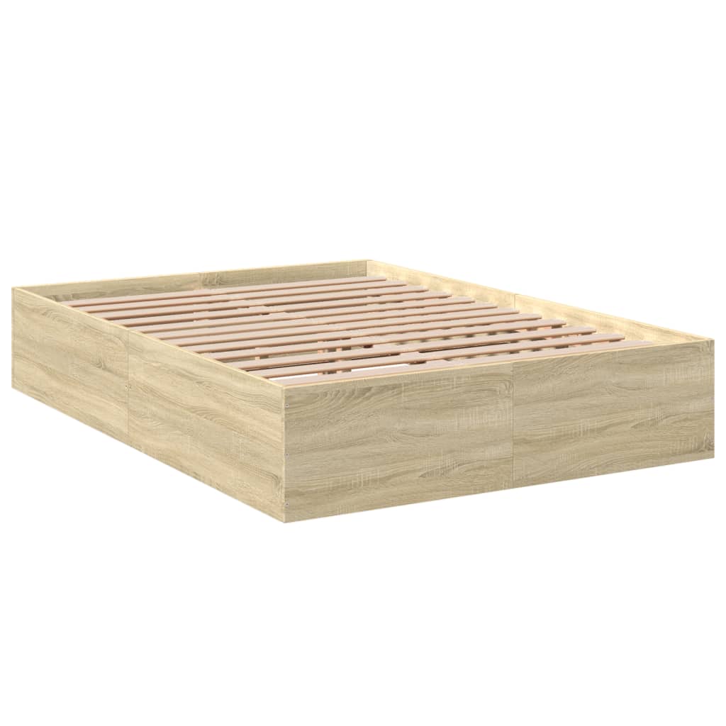 Cadre de lit sans matelas chêne sonoma 140x200 cm - XIOS