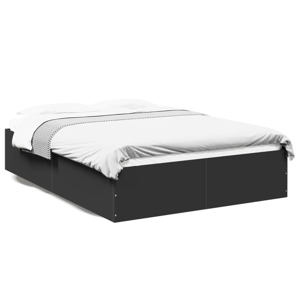 Cadre de lit sans matelas noir 120x200 cm - XIOS