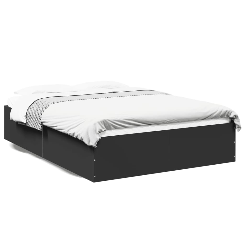 Cadre de lit sans matelas noir 120x190 cm - XIOS