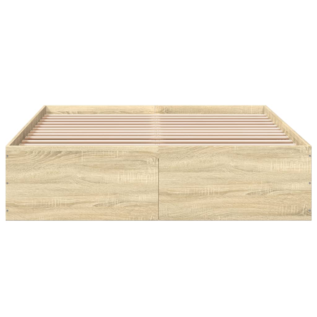 Cadre de lit sans matelas chêne sonoma 120x190 cm - XIOS