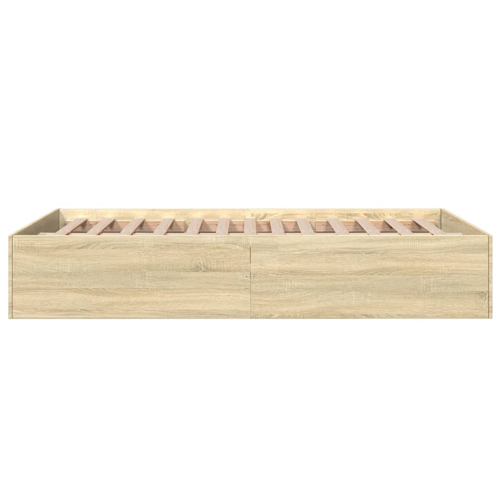 Cadre de lit sans matelas chêne sonoma 120x190 cm - XIOS