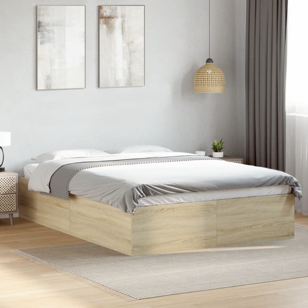 Cadre de lit sans matelas chêne sonoma 120x190 cm - XIOS