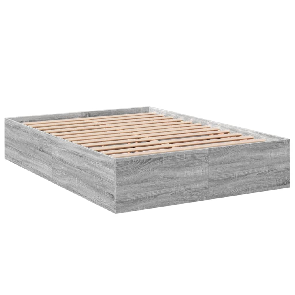 Cadre de lit sans matelas sonoma gris 120x190 cm - XIOS