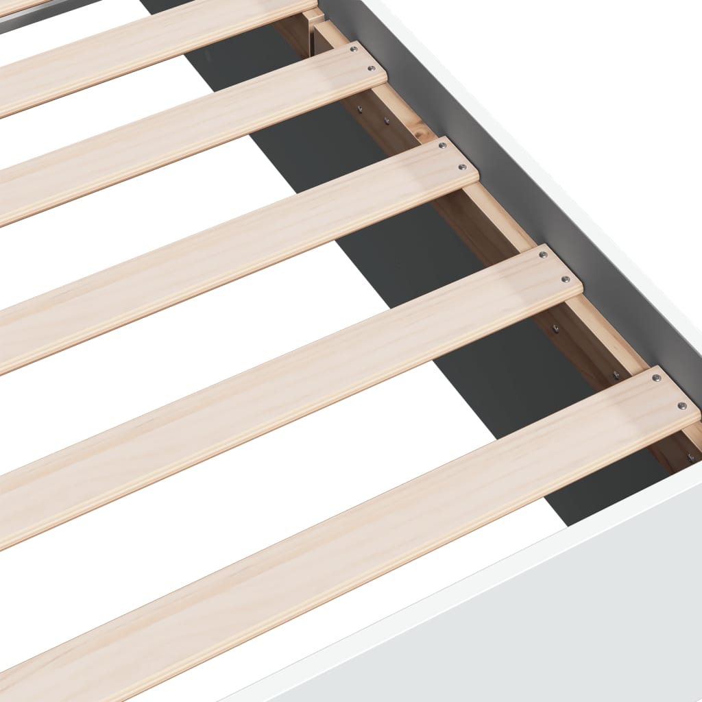 Cadre de lit sans matelas blanc 100x200 cm - XIOS