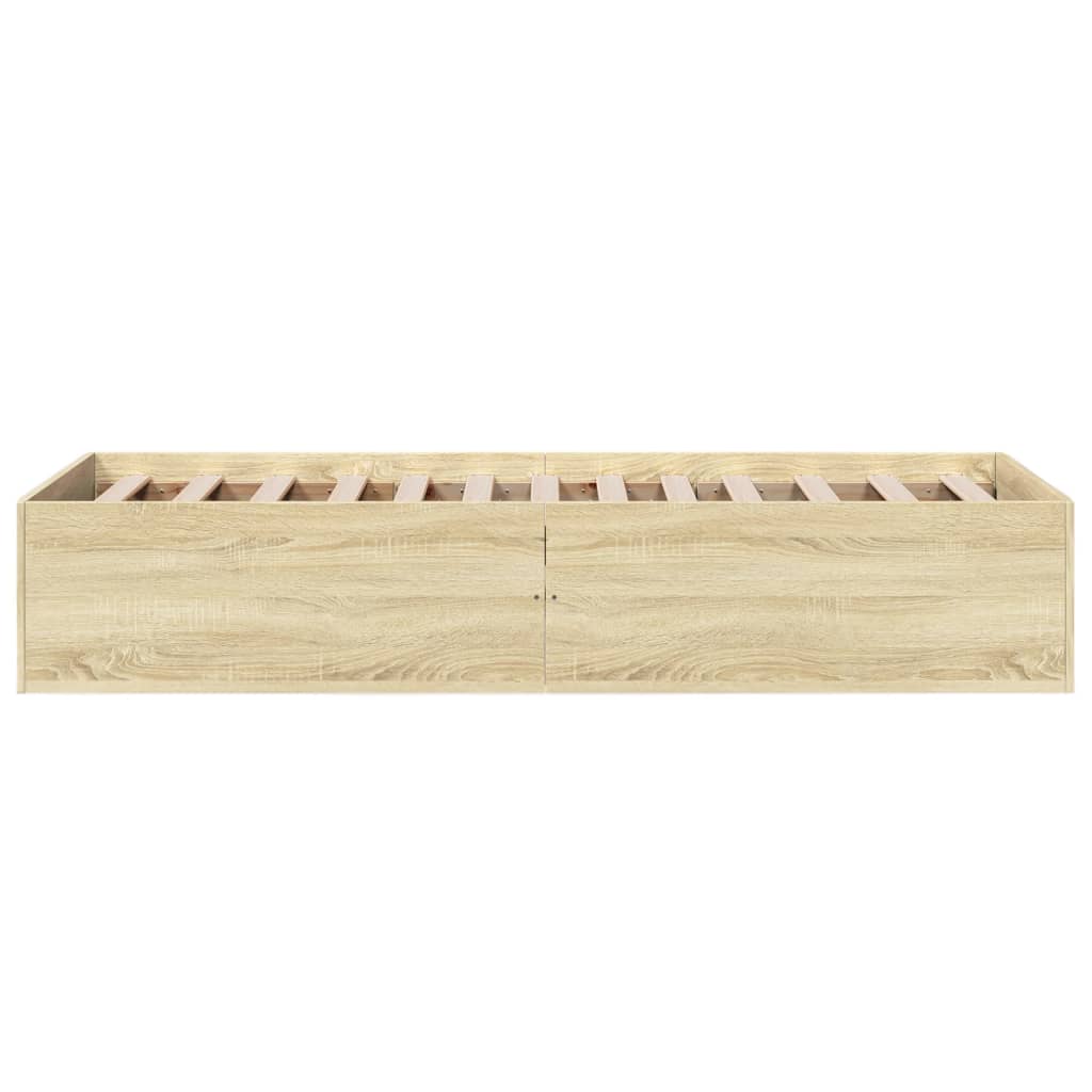 Cadre de lit sans matelas chêne sonoma 100x200 cm - XIOS