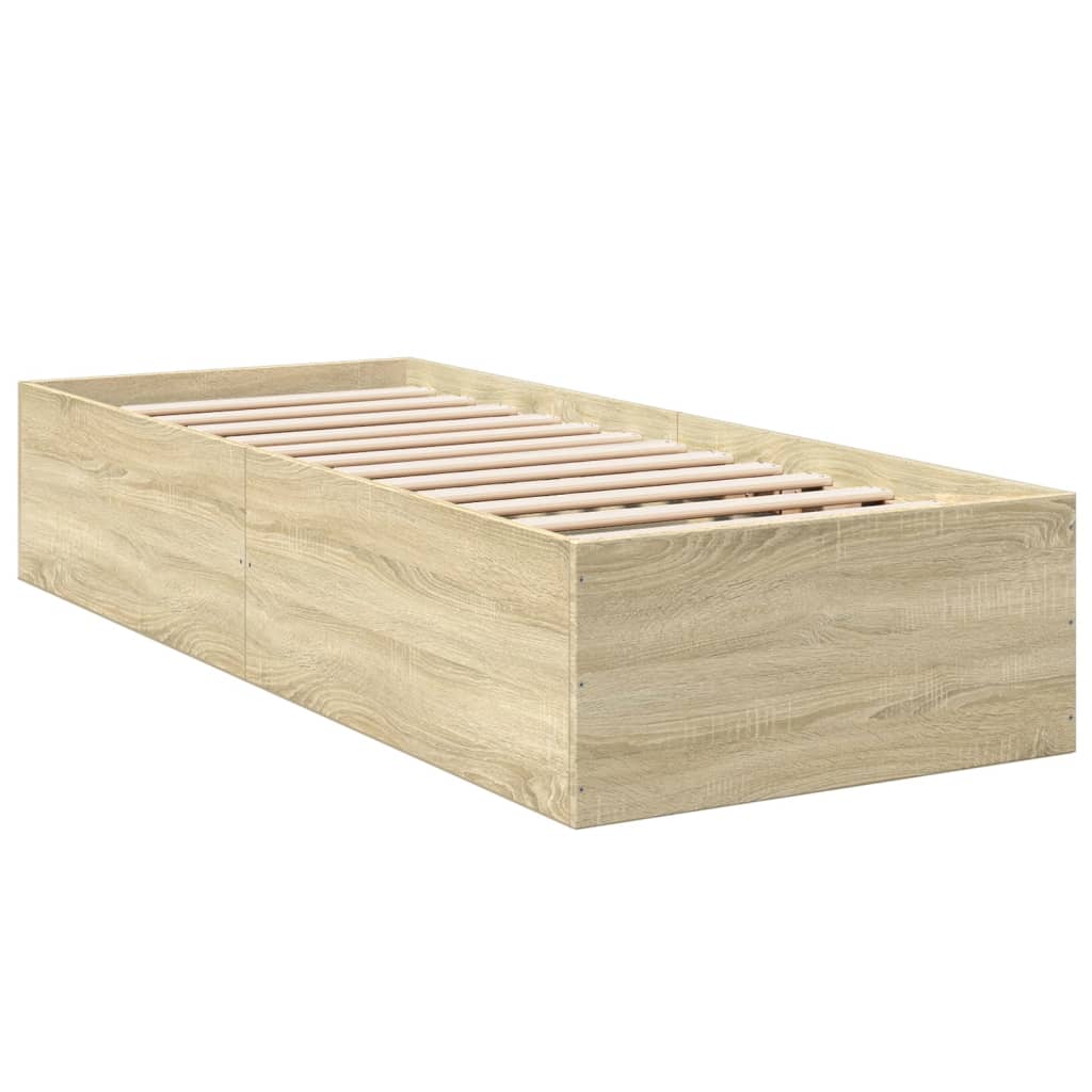 Cadre de lit sans matelas chêne sonoma 100x200 cm - XIOS