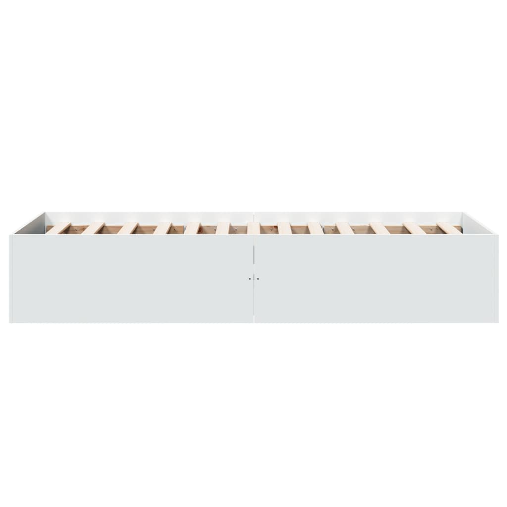 Cadre de lit sans matelas blanc 90x200 cm - XIOS