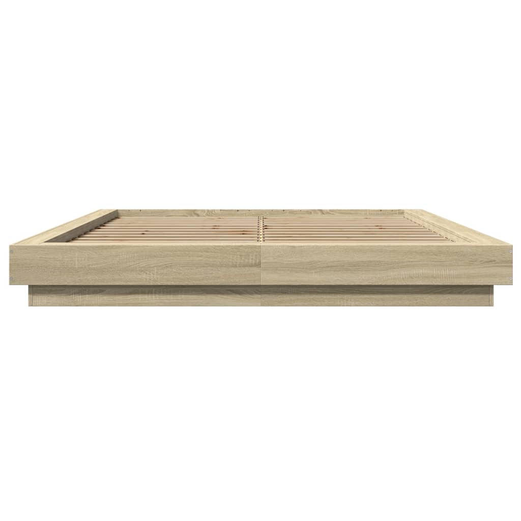 Cadre de lit avec lumières LED sans matelas 150x200 cm - XIOS