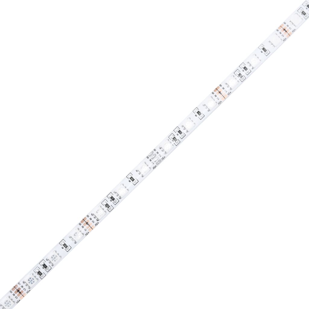 Cadre de lit et lumières LED sans matelas chêne fumé 150x200 cm - XIOS