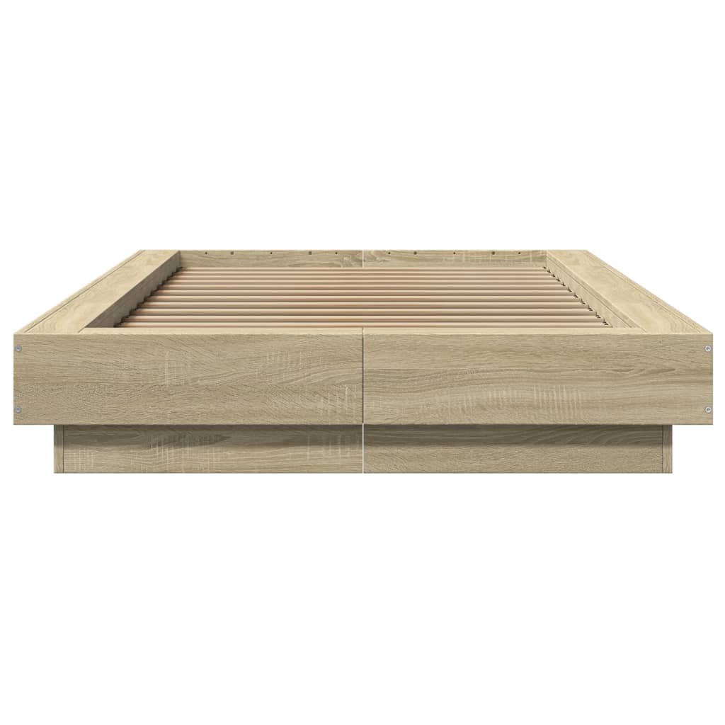 Cadre de lit avec lumières LED sans matelas 100x200 cm - XIOS