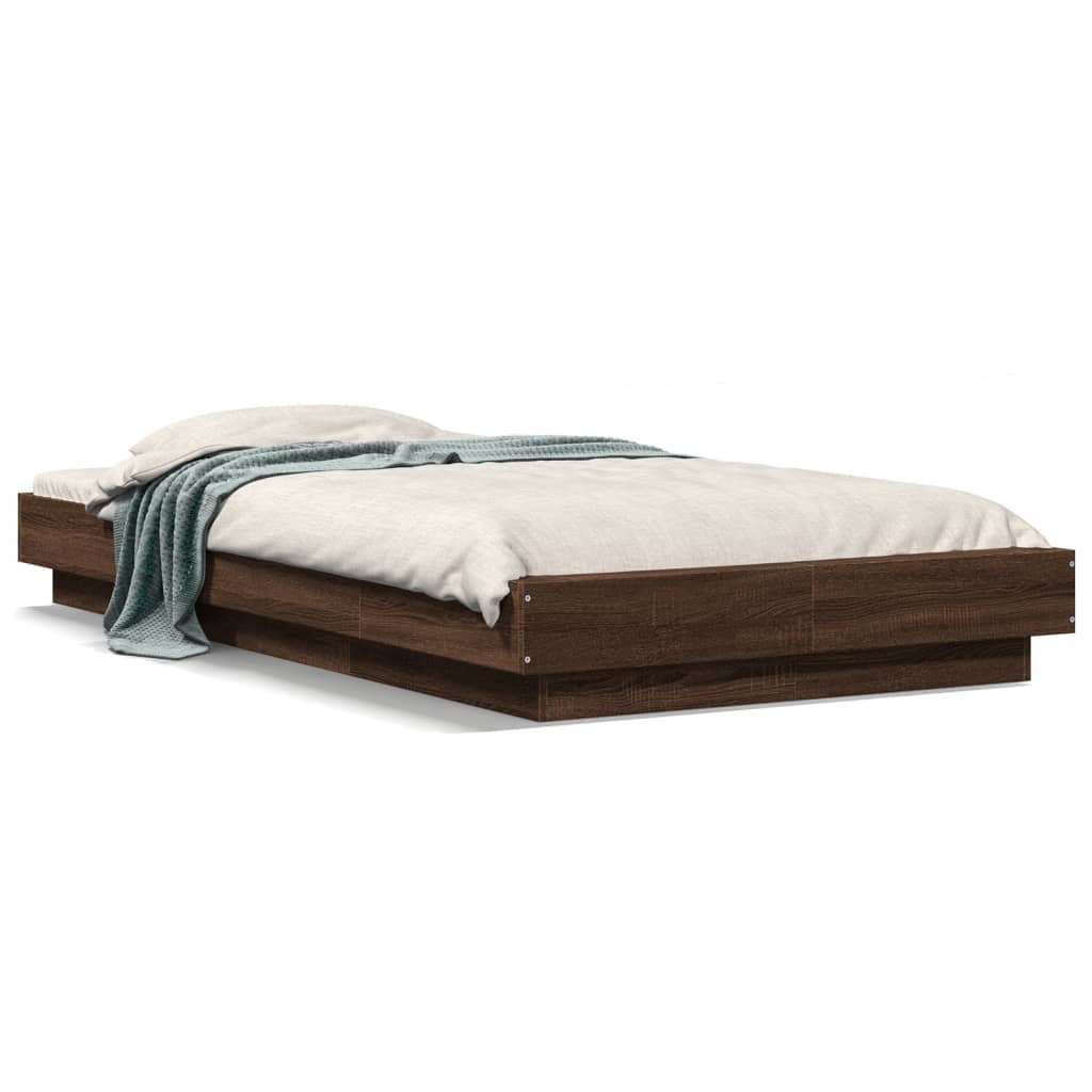 Cadre de lit avec lumières LED sans matelas 90x200 cm - XIOS