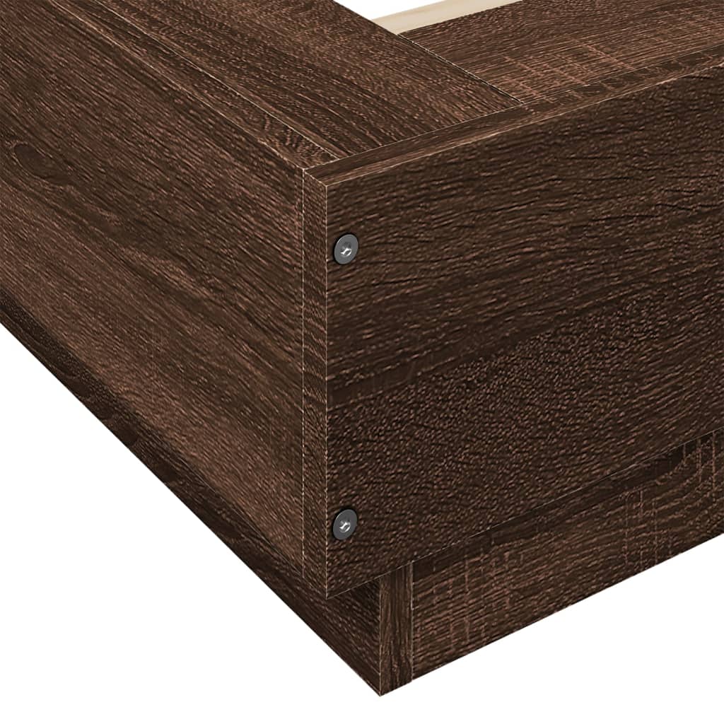 Cadre de lit avec lumières LED sans matelas 90x200 cm - XIOS