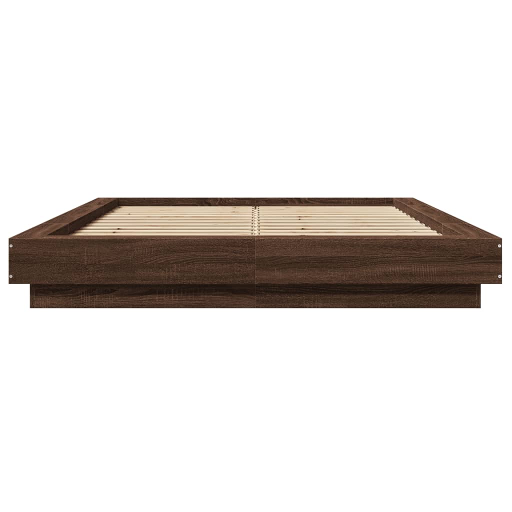 Cadre de lit avec lumières LED sans matelas 135x190 cm - XIOS