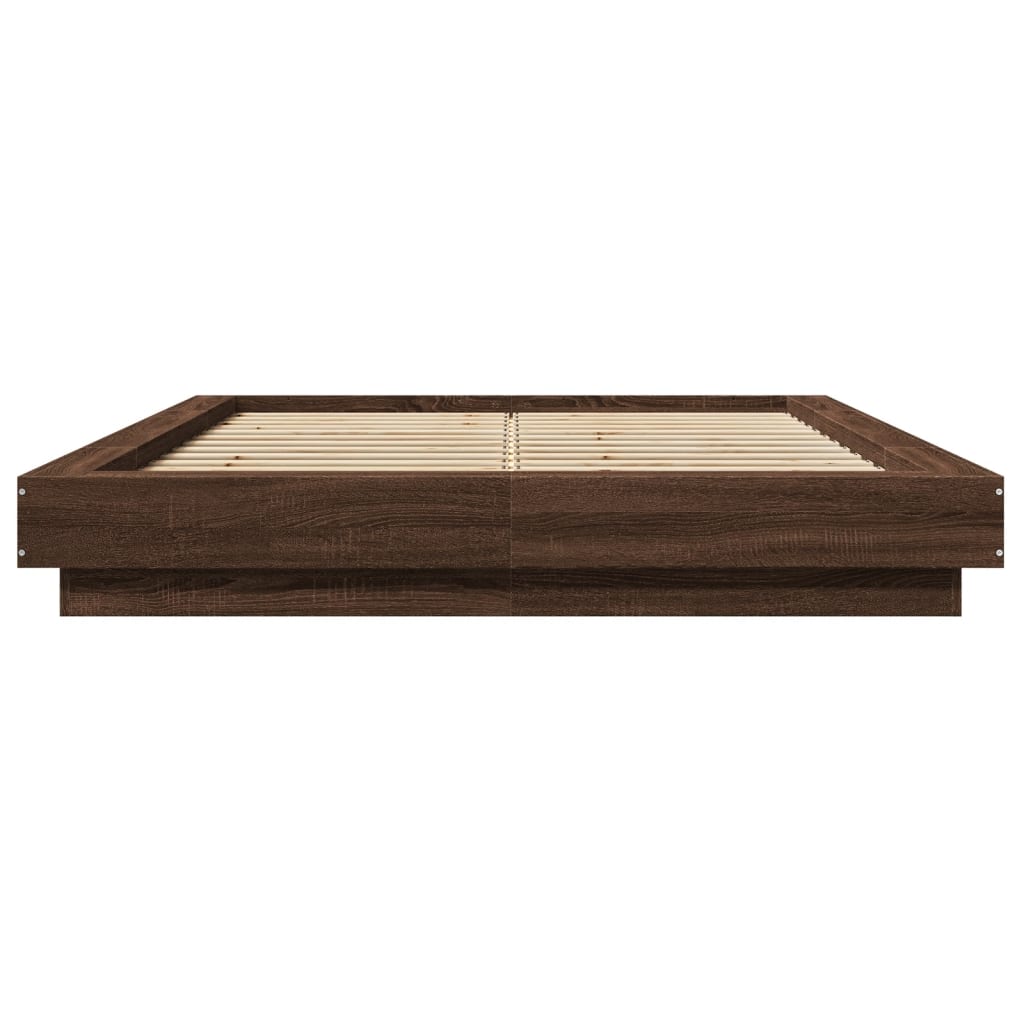 Cadre de lit avec lumières LED sans matelas 120x190cm - XIOS