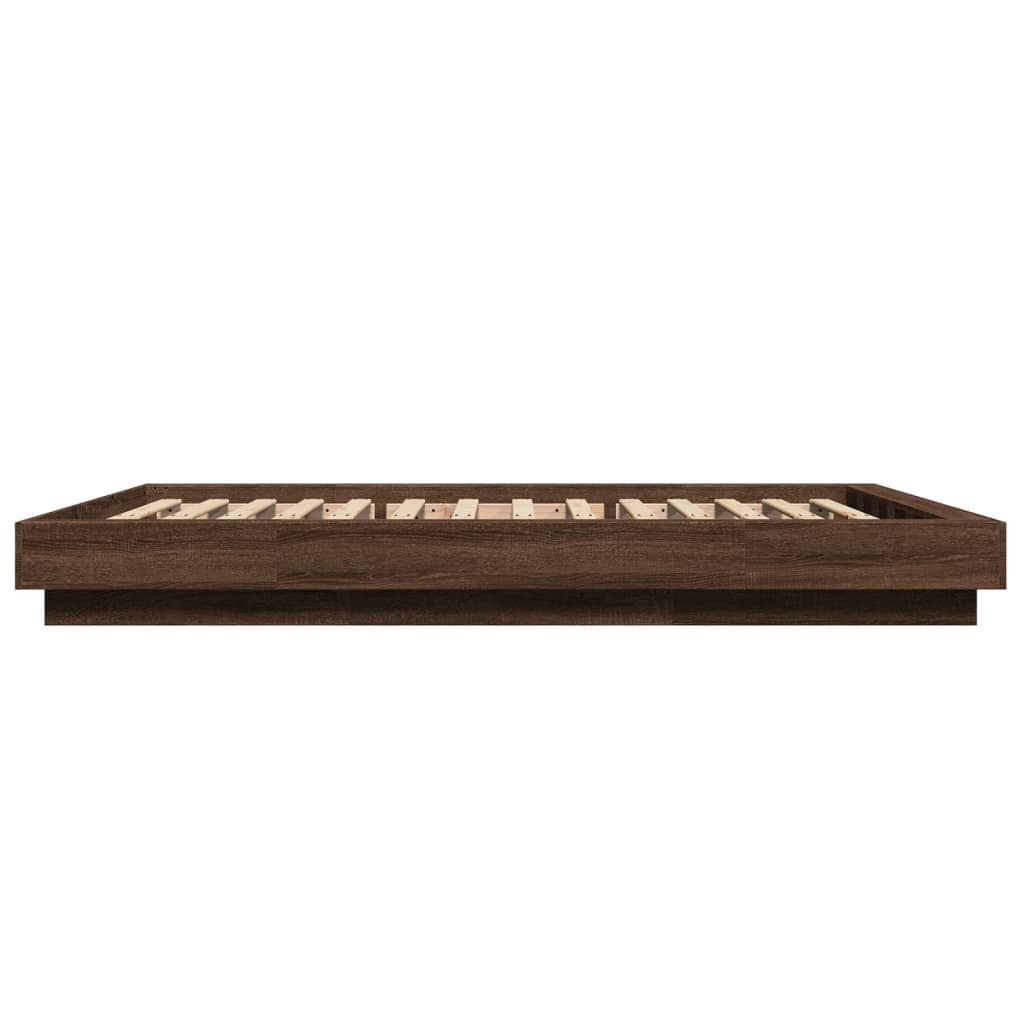 Cadre de lit avec lumières LED sans matelas 120x190cm - XIOS