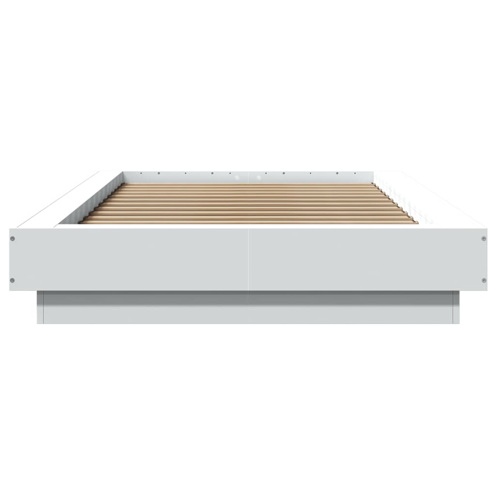 Cadre de lit avec lumières LED sans matelas blanc 90x190 cm - XIOS