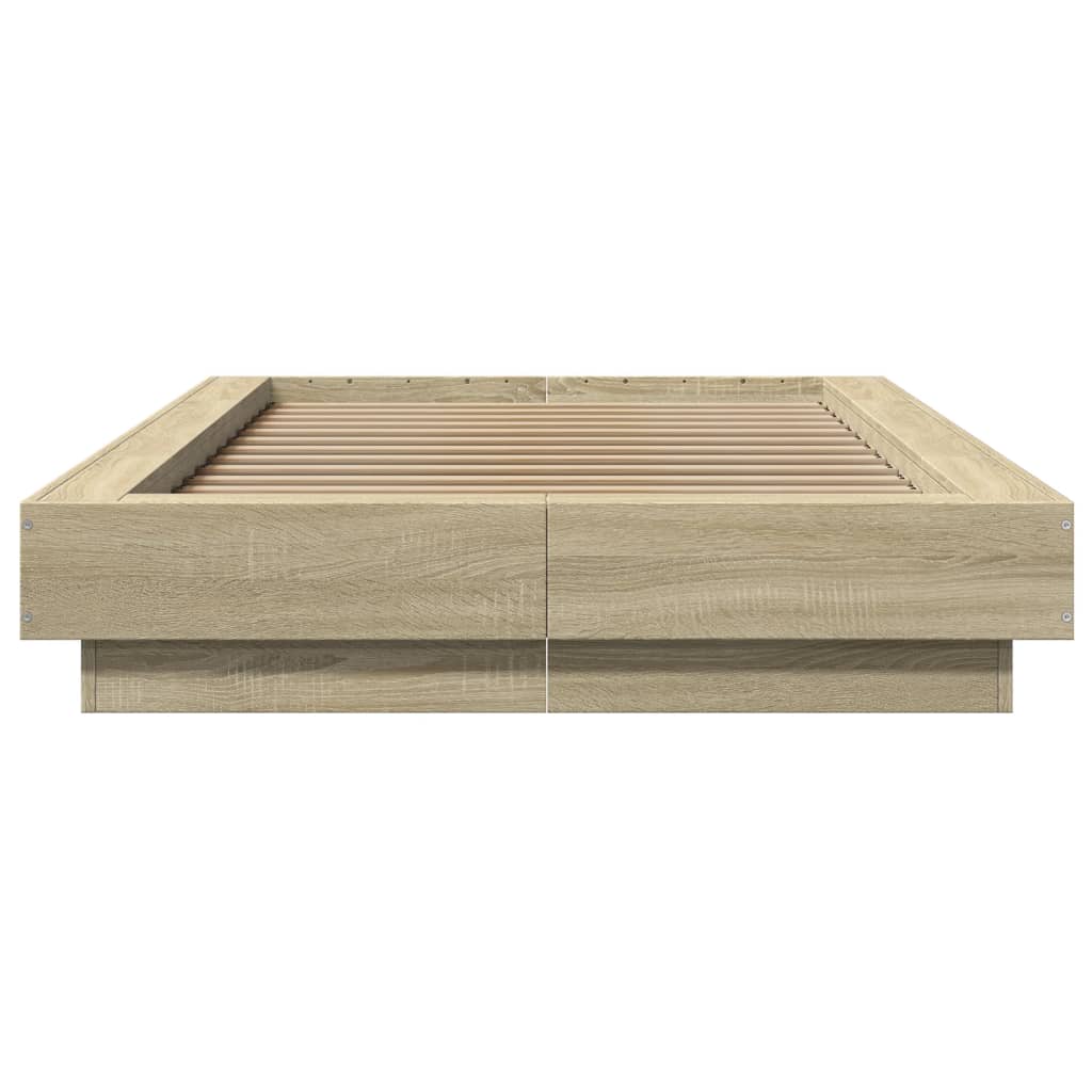 Cadre de lit avec lumières LED sans matelas 75x190 cm - XIOS