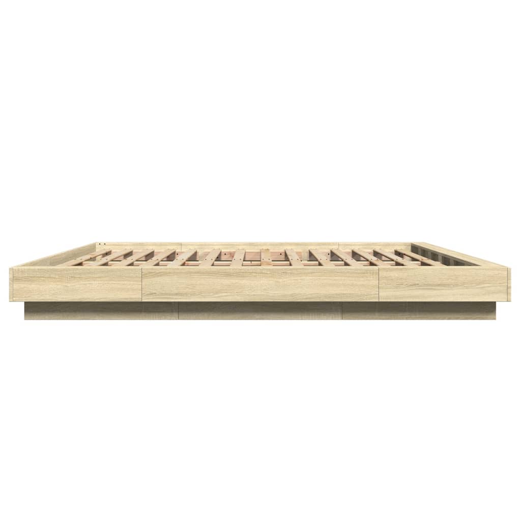 Cadre de lit sans matelas chêne sonoma 180x200 cm - XIOS