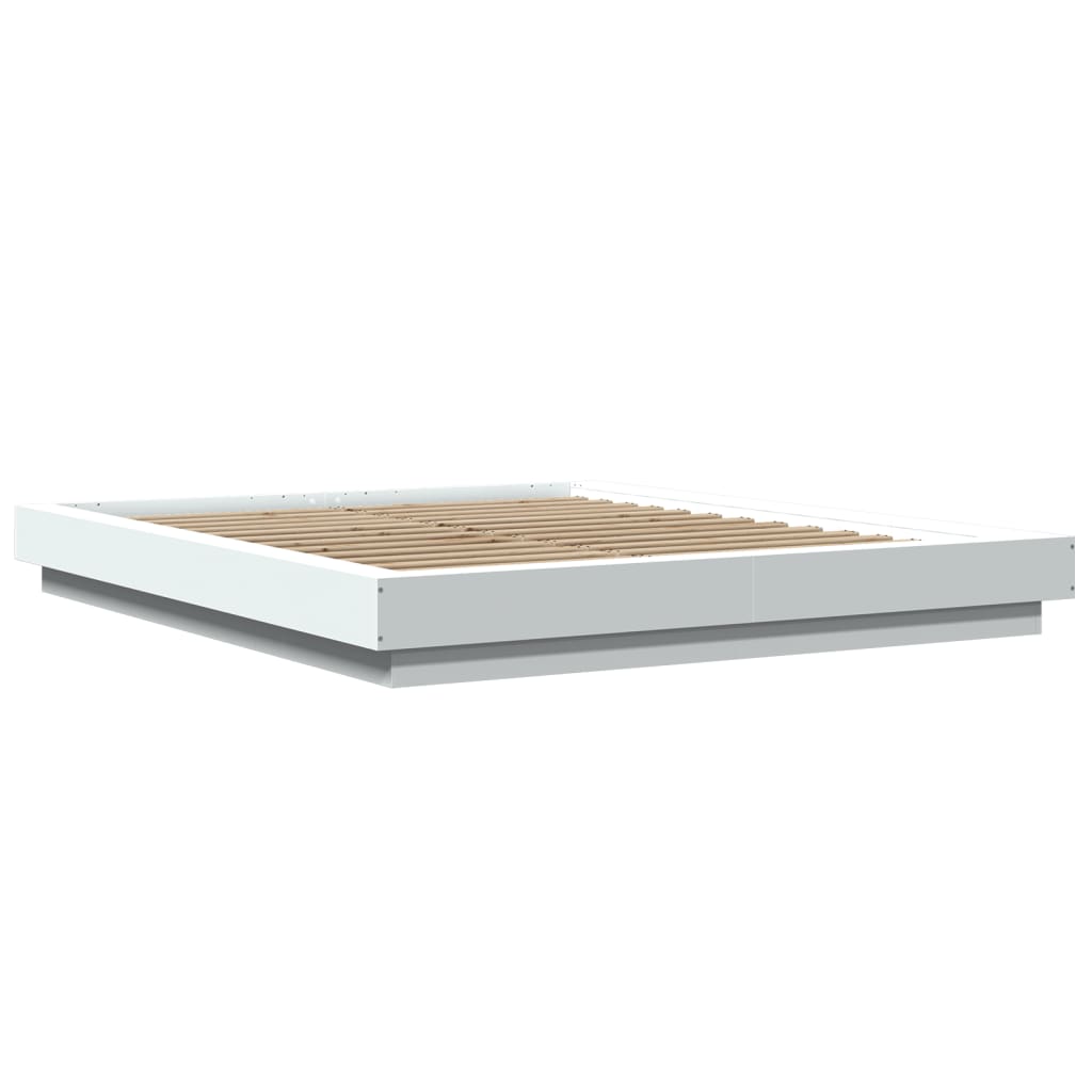Cadre de lit sans matelas blanc 160x200 cm - XIOS