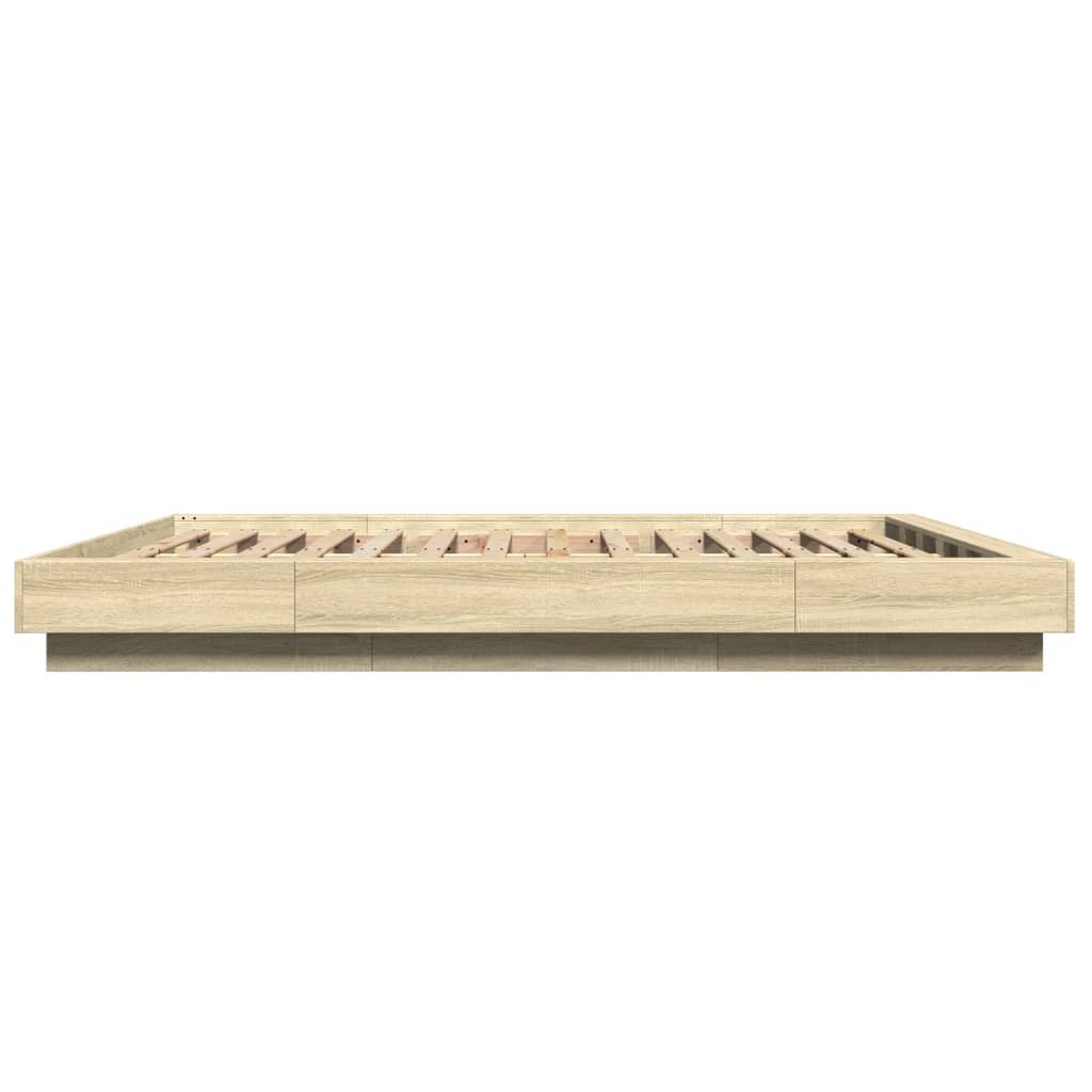 Cadre de lit sans matelas chêne sonoma 160x200 cm - XIOS