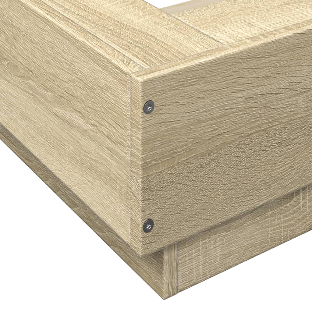 Cadre de lit sans matelas chêne sonoma 150x200 cm - XIOS