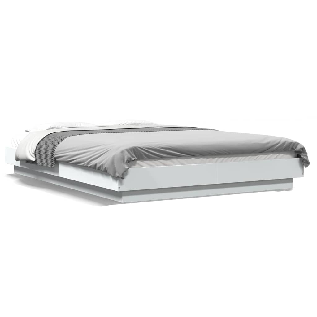 Cadre de lit sans matelas blanc 140x200 cm - XIOS