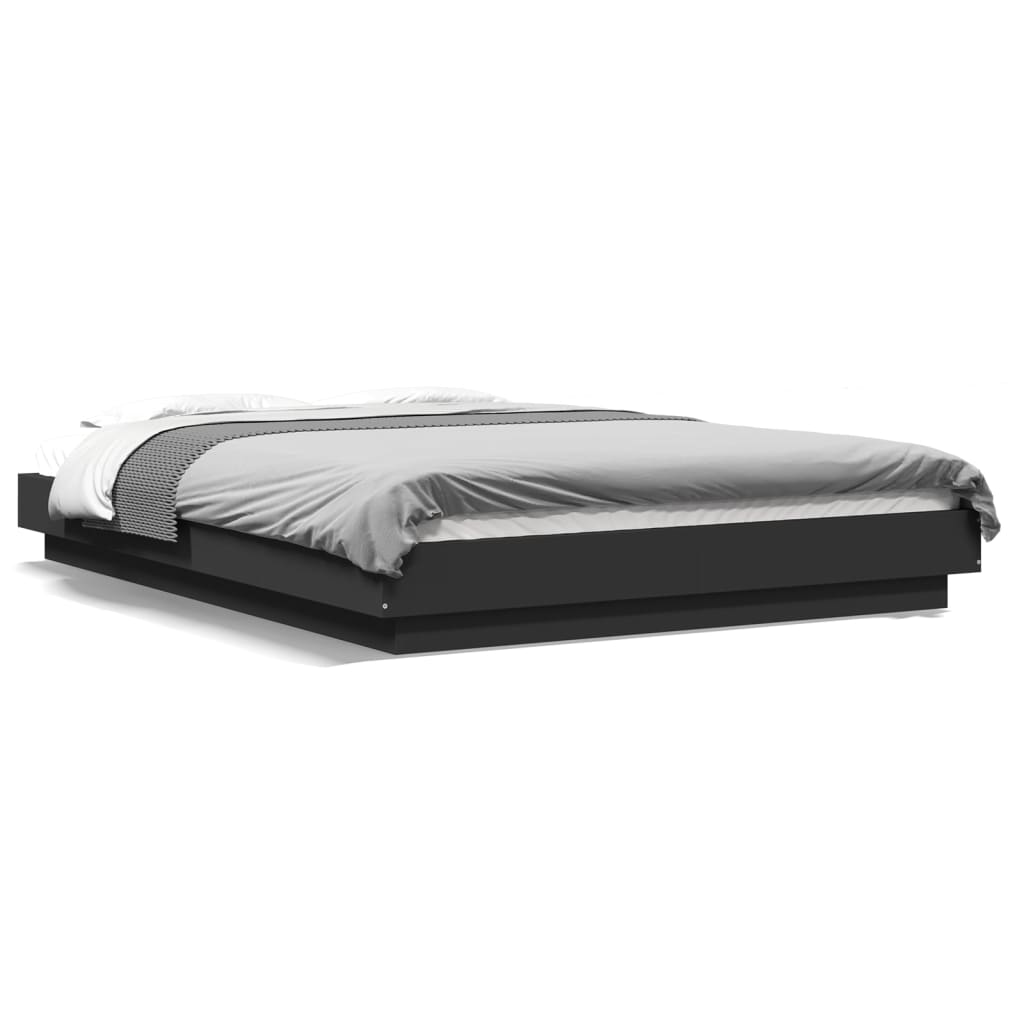 Cadre de lit sans matelas noir 120x200 cm - XIOS