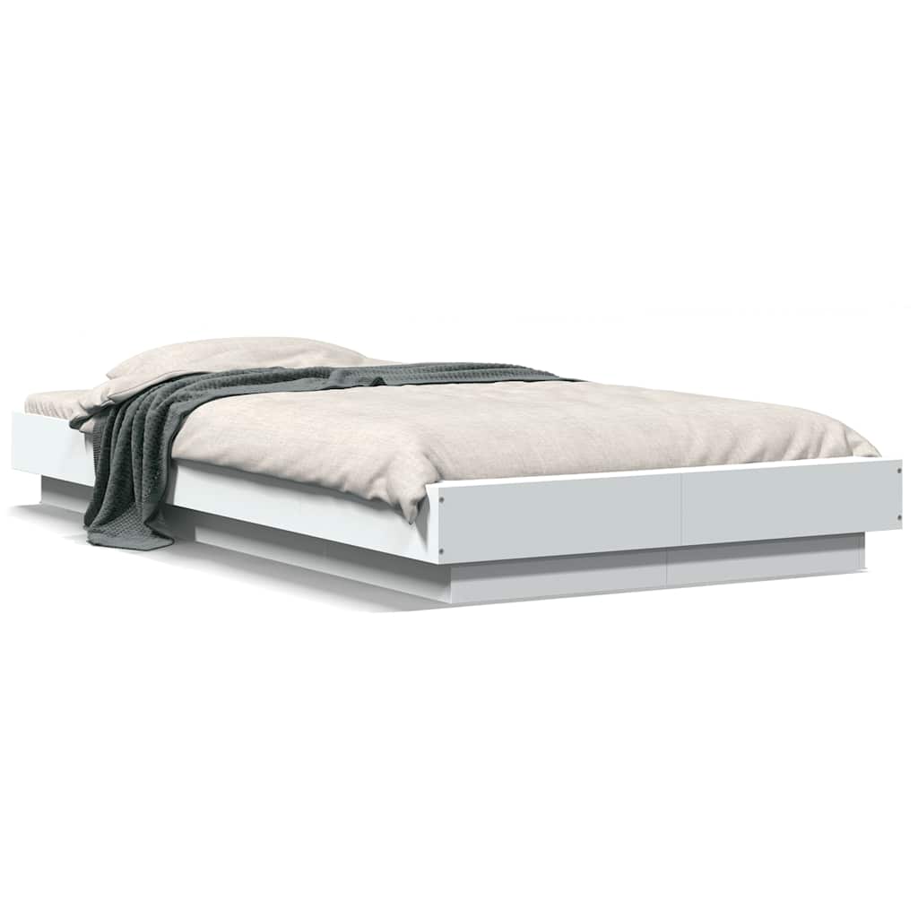 Cadre de lit sans matelas blanc 100x200 cm - XIOS