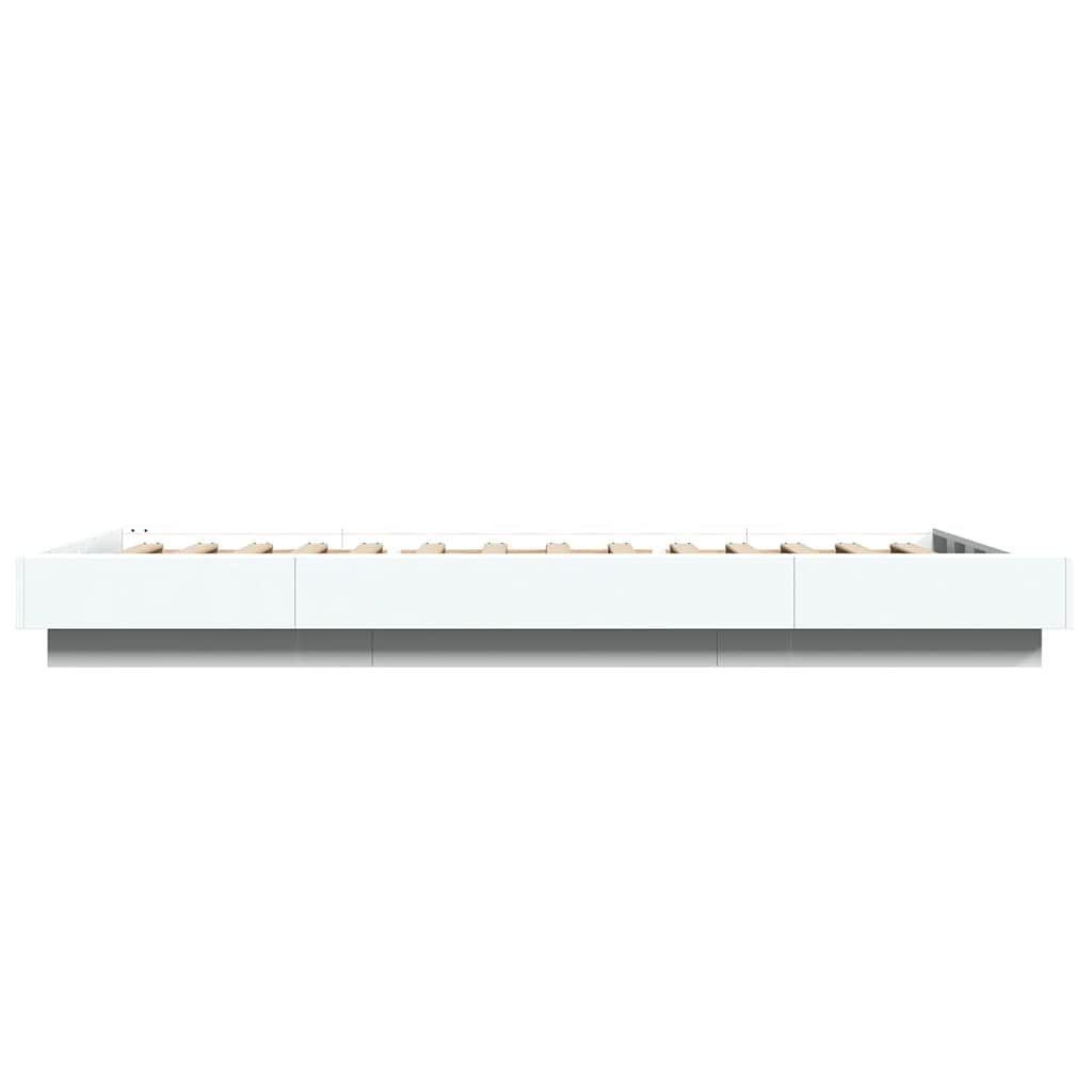 Cadre de lit sans matelas blanc 100x200 cm - XIOS