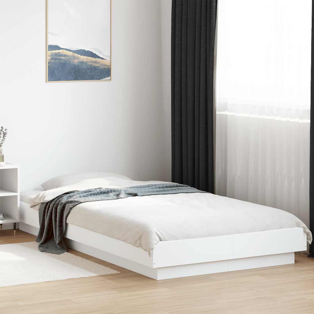 Cadre de lit sans matelas blanc 100x200 cm - XIOS