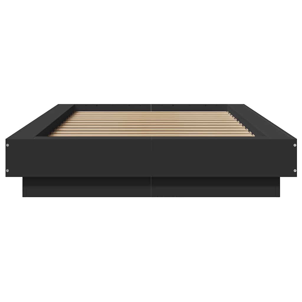 Cadre de lit sans matelas noir 100x200 cm - XIOS