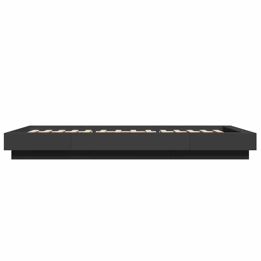 Cadre de lit sans matelas noir 100x200 cm - XIOS