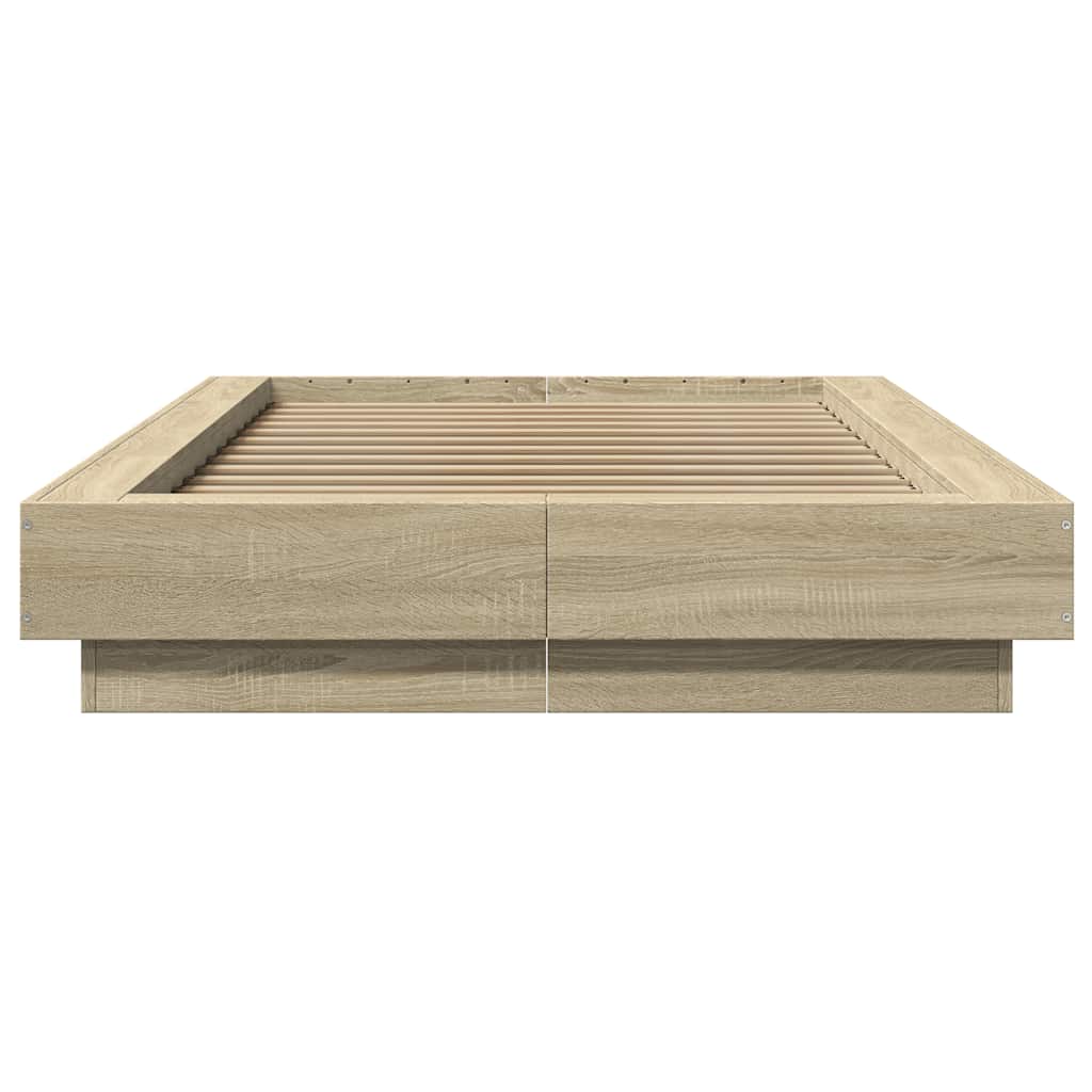 Cadre de lit sans matelas chêne sonoma 100x200 cm - XIOS