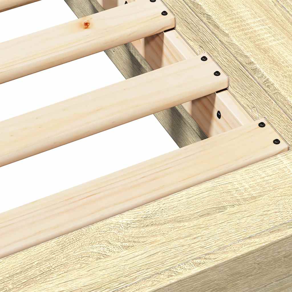 Cadre de lit sans matelas chêne sonoma 100x200 cm - XIOS