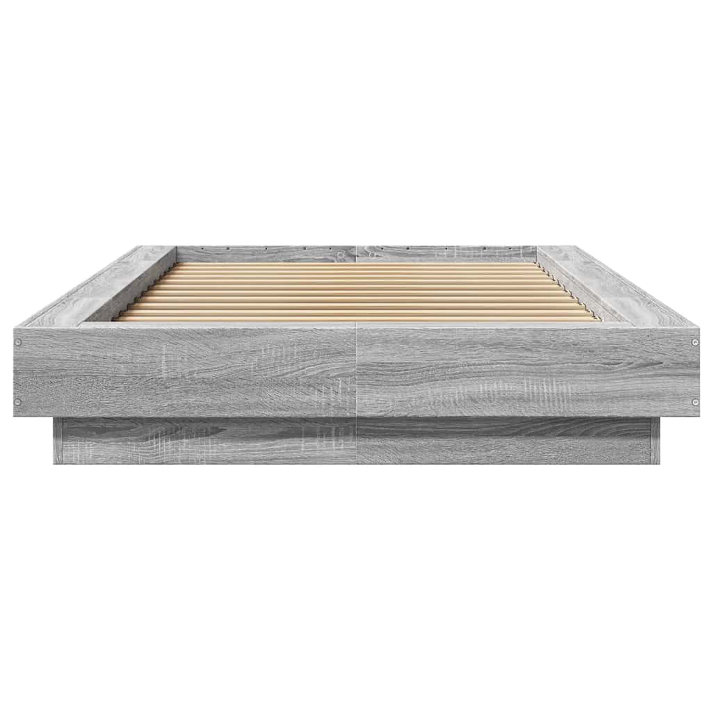 Cadre de lit sans matelas sonoma gris 100x200 cm - XIOS