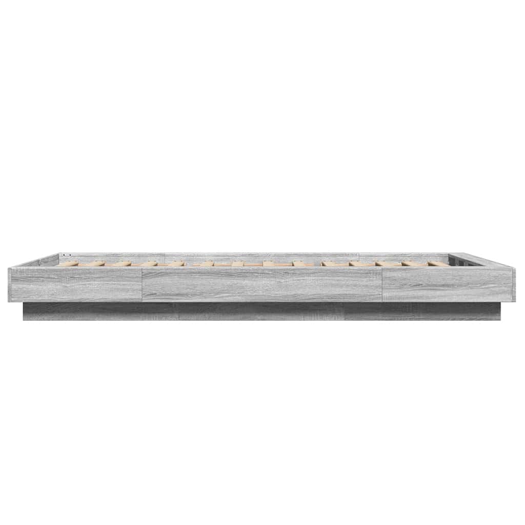 Cadre de lit sans matelas sonoma gris 100x200 cm - XIOS