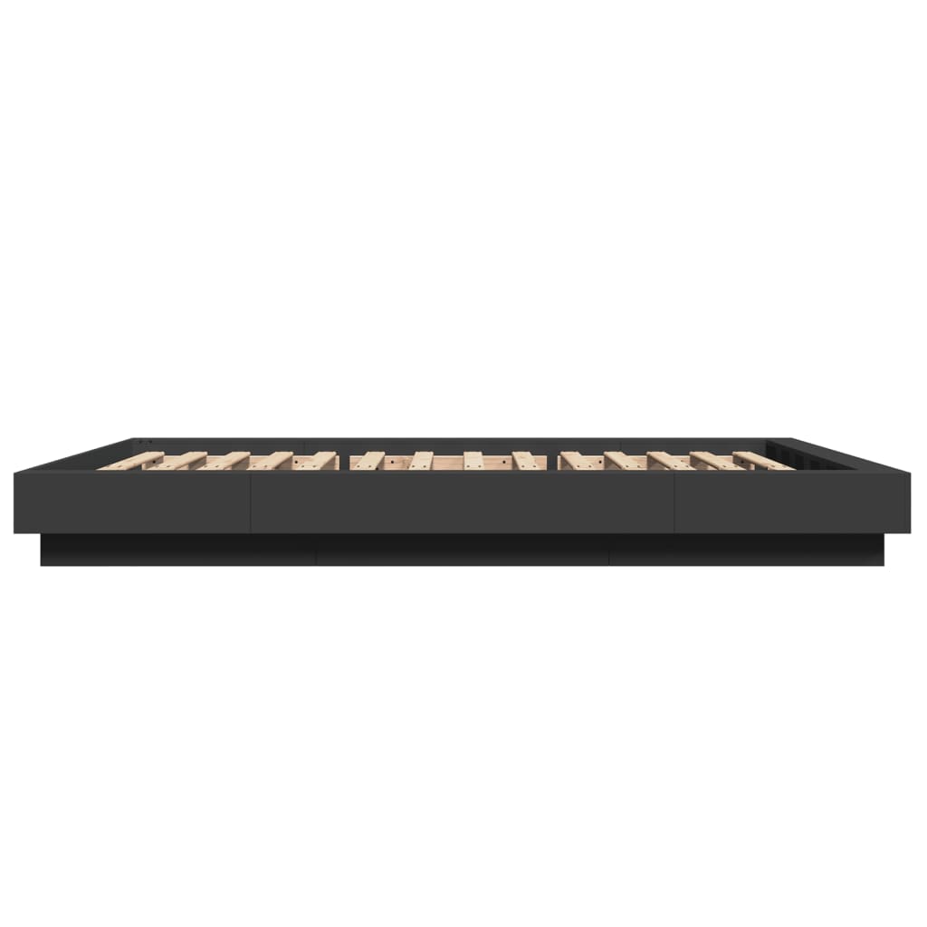 Cadre de lit sans matelas noir 120x190 cm - XIOS