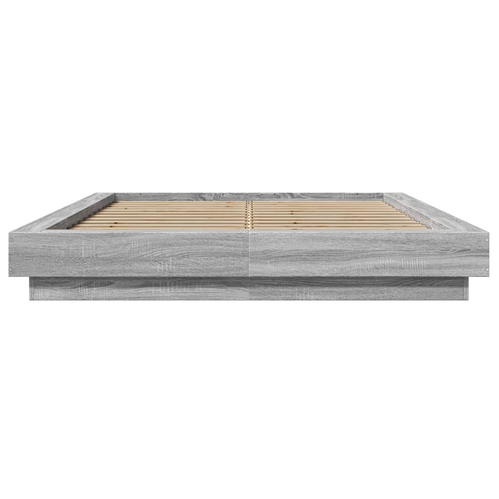 Cadre de lit sans matelas sonoma gris 120x190 cm - XIOS
