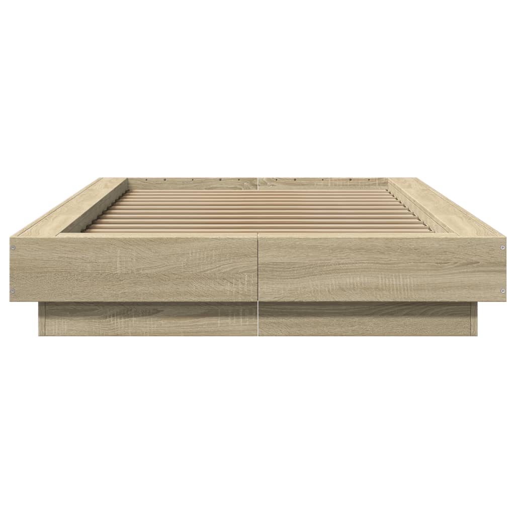 Cadre de lit sans matelas chêne sonoma 75x190 cm - XIOS