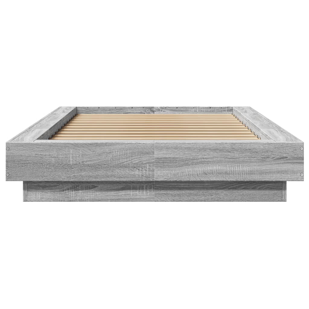 Cadre de lit sans matelas sonoma gris 75x190 cm - XIOS