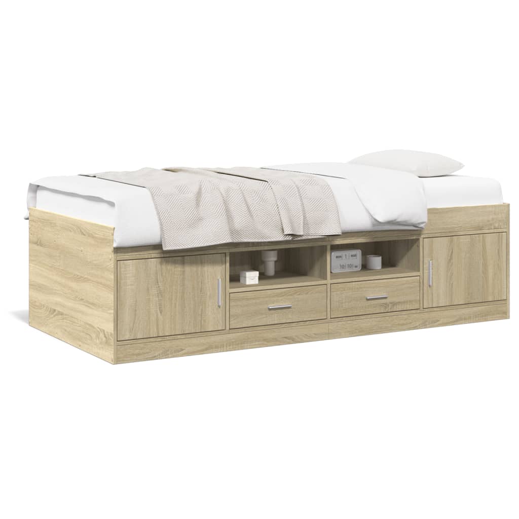 Lit de jour avec tiroirs sans matelas chêne sonoma 100x200 cm - XIOS
