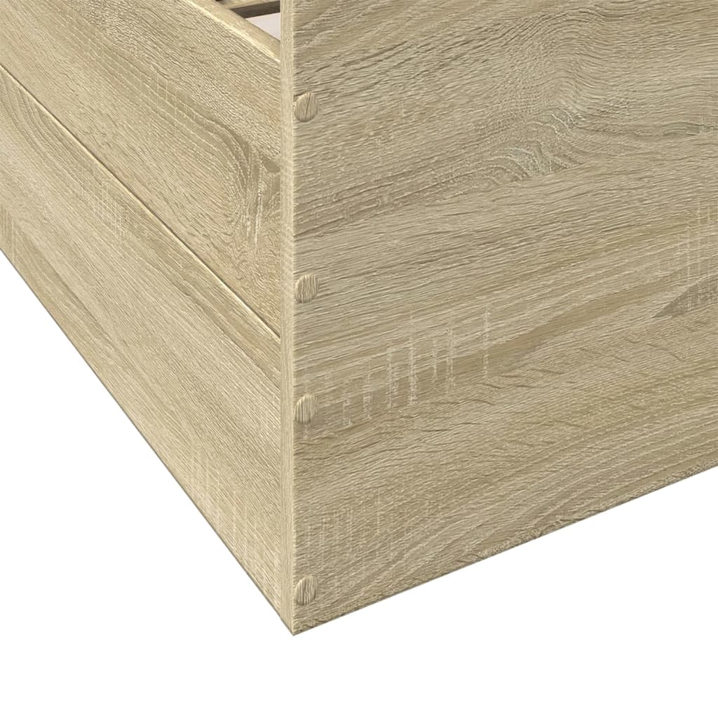 Cadre de lit avec tiroirs sans matelas chêne sonoma 200x200 cm - XIOS