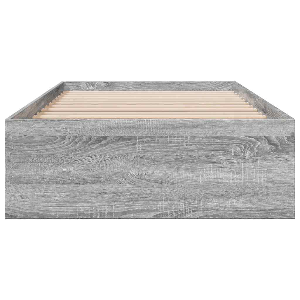 Cadre de lit avec tiroirs sans matelas sonoma gris 90x190 cm - XIOS