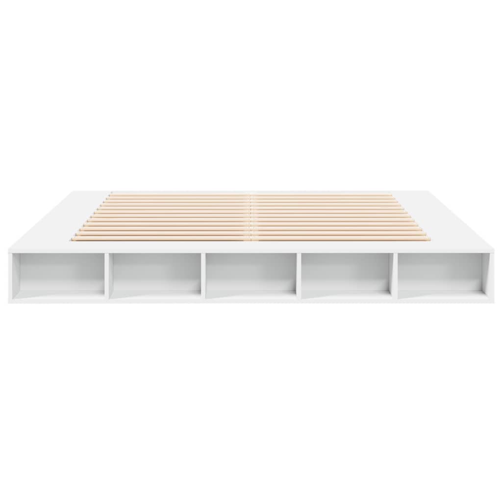 Cadre de lit sans matelas blanc 200x200 cm - XIOS