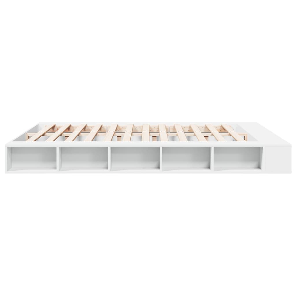 Cadre de lit sans matelas blanc 200x200 cm - XIOS