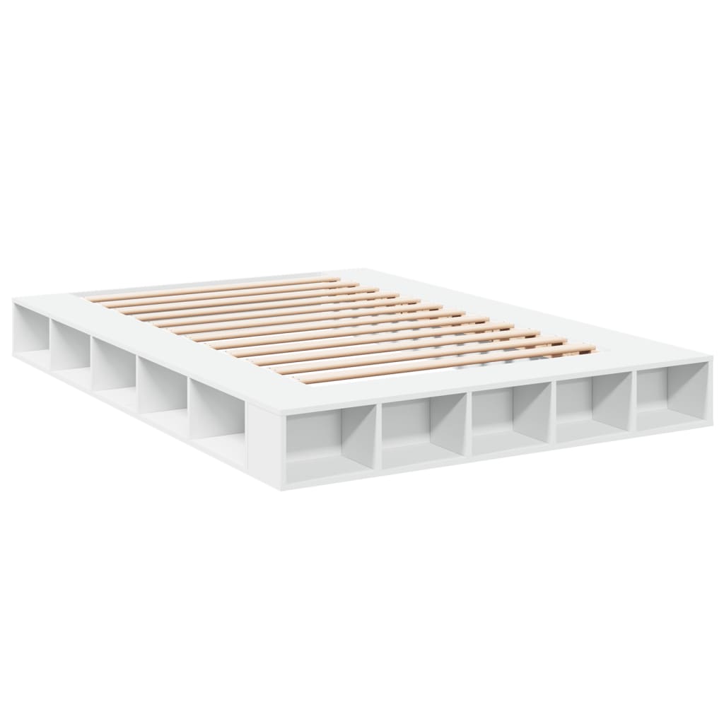 Cadre de lit sans matelas blanc 150x200 cm - XIOS