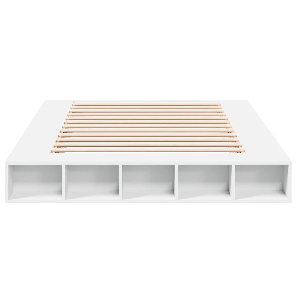 Cadre de lit sans matelas blanc 150x200 cm - XIOS